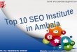 Top 10 SEO  Institute in Ambala ! Batra Computer Centre
