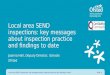 Local area SEND inspections: key messages about inspection practice and findings to date