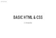 [Basic HTML/CSS] 0. introduction
