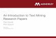 UKSG webinar - Introduction to Text-Mining Research Papers with Petr Knoth and Phil Gooch, both Mendeley Ltd