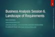 Business analysis session 6 landscape of requirements