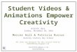 Student Videos & Animations Empower Creativity