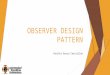 Observer design pattern