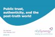 Public trust, authenticity, and the post-truth world | The future of public engagement | Conference | 23 Feb 2017
