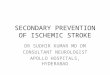 Secondary prevention of ischemic stroke