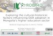Exploring the cultural-historical factors influencing OER adoption in Mongolia’s higher education sector
