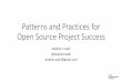 Scale14x Patterns and Practices for Open Source Project Success