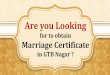Apply Marriage Certificate online in GTB NAGAR  , Mumbai. GTB NAGAR , Online Booking Office for Marriage Certificate