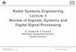 Radar 2009 a  3 review of signals, systems, and dsp