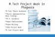M.Tech Project Work in Phagwara