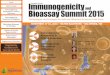 Immunogenicity and Bioassay Summit, Baltimore, MD November 17-19, 2015