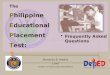 3 2016 pept overview - philippine educational placement test