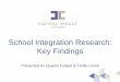 School Integration Research: Key Findings