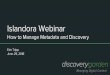 Islandora webinar: How to manage metadata and discovery