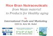 Rice Bran Neutraceuticals