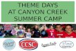 Theme Days at Canyon Creek Summer Camp in California