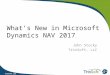 What's New in Microsoft Dynamics NAV 2017
