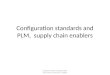 PLM and Configuration standards,  enabling the supply chain