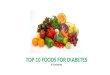 Top 10 foods for diabetes cheatsheet