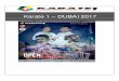 Karate 1 - Premier League Dubai 2017, March 31 - April 2 Boletín