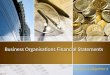 Business organisations financial statements