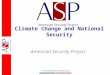 Climate Change and the Threat to National Security