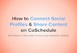 How to Connect Social Profiles & Share Content on CoSchedule