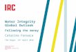 Water Integrity Global Outlook : following the money