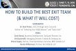 How to build the best exit team (& what it will cost)