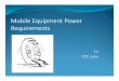 L0 Mobile Equipment Power Requirements