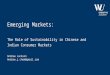 Sustainability in Emerging Markets