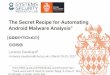 The Secret Recipe for Automating Android Malware Analysis - Lorenzo Cavallaro - Codemotion Rome 2017