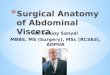 Surgical Anatomy of Cadaveric Abdominal Viscera - Dr Sanjoy Sanyal