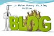 How to make money writing online - Eugenia Cason NJ