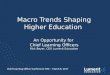 Macro Trends Shaping Higher Education