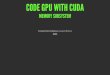 Code GPU with CUDA - Memory Subsystem