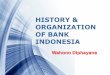 History and Organization of Bank Indonesia