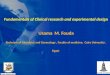 Fundamentals of clinical research and experimental design, Prof. Usama M.Fouda