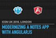 Modernising a Notes app with AngularJS