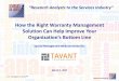 Tavant webcast slides: How the Right Warranty Management Solution Can Help Improve Your Organization’s Bottom Line