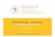 Breakthrough Leadership for High-Performance Microfinance SAM 2015 - Plenary Session Day 10