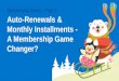 Membership Series – Part 2: Auto-Renewals & Monthly Installments Could be a Membership Game Changer
