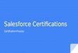 Salesforce certifications process