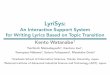 LyriSys:  An Interactive Support System  for Writing Lyrics Based on Topic Transition