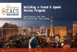 2017 NACACS - Building Fraud & Spend Review Program