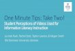 One Minute Tips, Take Two! Student Perceptions of Videos Used for Teaching Information Literacy Concepts