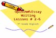 Opinion Essay Lessons