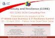 5th ME Business & IT Resilience Summit 2016 - BIA - how to derive maximum benefit from the process
