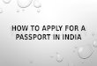 How to apply for passport in India | waystodo.in