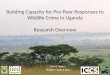 Uganda Wildlife Authority research overview